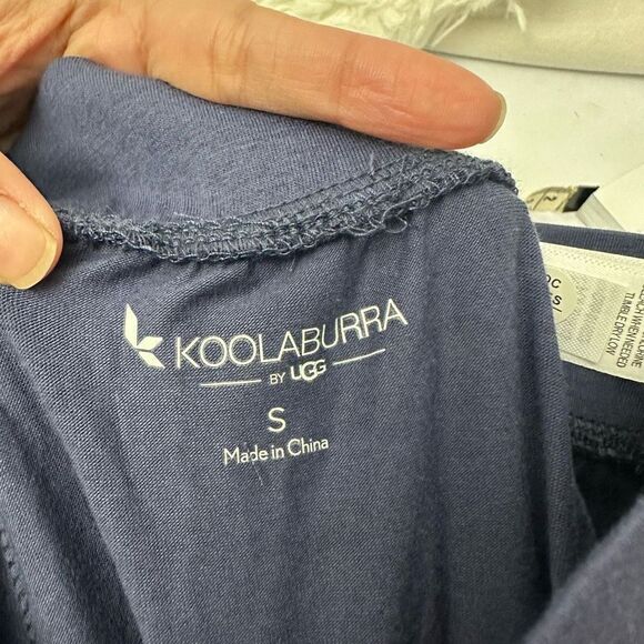 Koolaburra by Ugg 2-Piece Lounge Set Blouse & cropped pants in Navy sz Small NEW - Picture 8 of 9